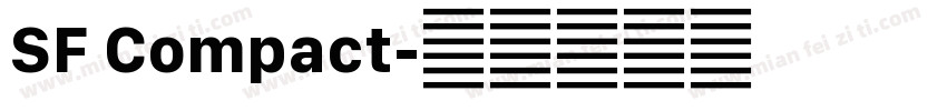 SF Compact字体转换